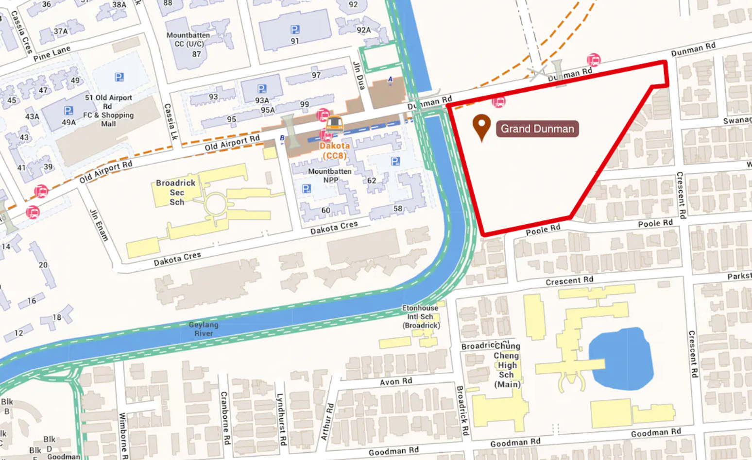 Grand Dunman Location Map